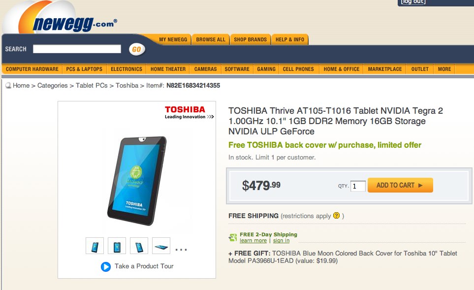 Toshiba Thrive 16Gb