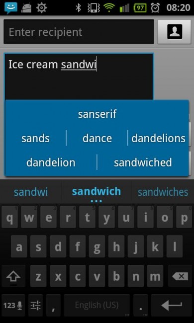 Download: Ice Cream Sandwich Keyboard For Your Android 2.2+ Device ...