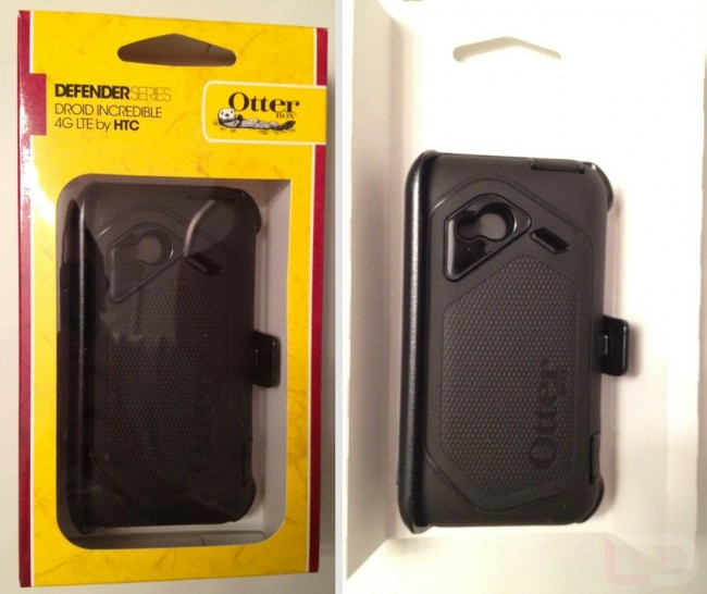 incredible 4g otterbox2 650x546 First Look at the HTC Incredible 4G LTE   Otterbox Defender Case