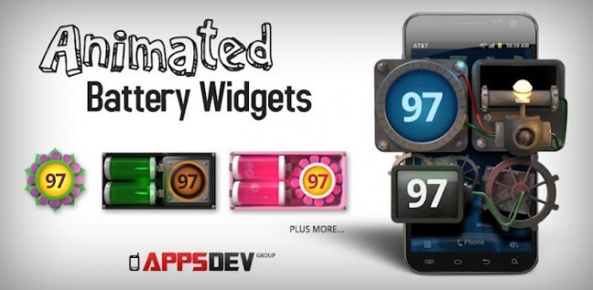 Battery Widget 650x318 Animated Battery Widget Hits Google Play for   $0.99