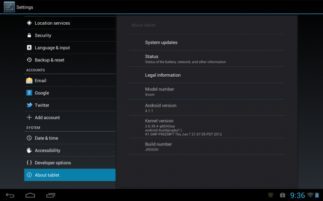 XOOM WiFi Jely Bean 650x406 Jelly Bean Update Rolling Out to All   Motorola XOOM WiFi Owners