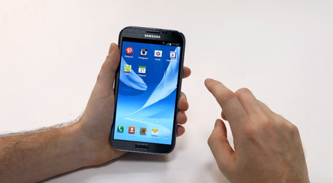 Galaxy Note II 650x358 Video:  Samsung Posts Fully Detailed Hands on   with Galaxy Note 2