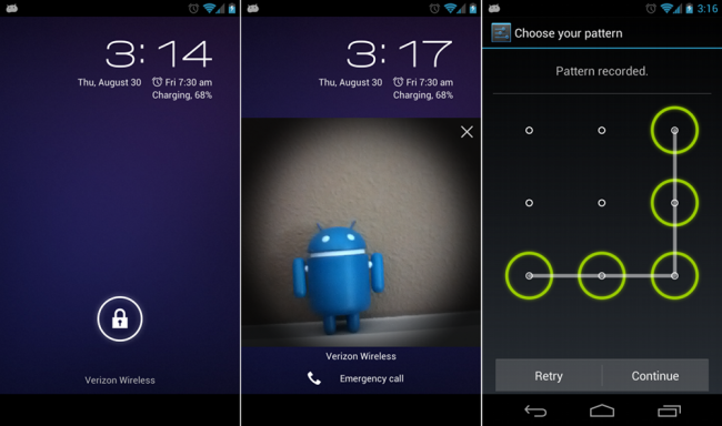 android lockscreens 650x384 How to:  Change Lock Screen Settings on   Android Beginners Guide