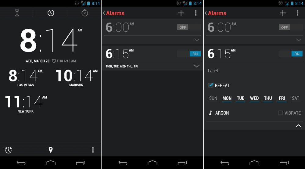 Alarm clock android