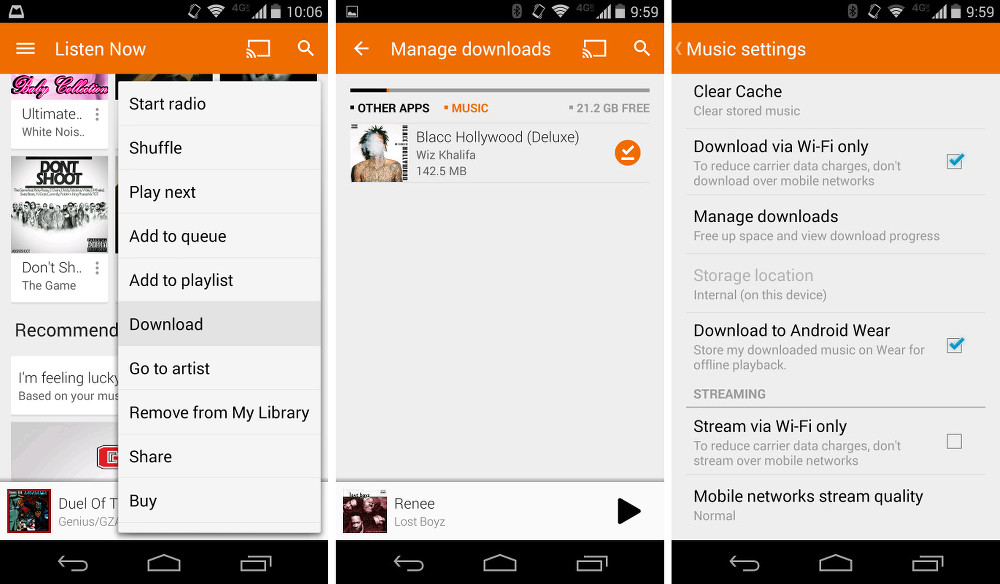 how to download google play music to phone