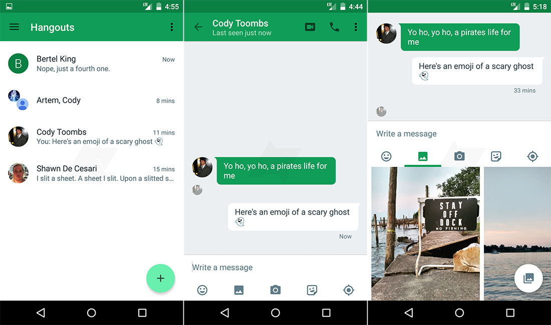 Hangouts 4.0 Leaks, May be the Major UI Update We Have All ...