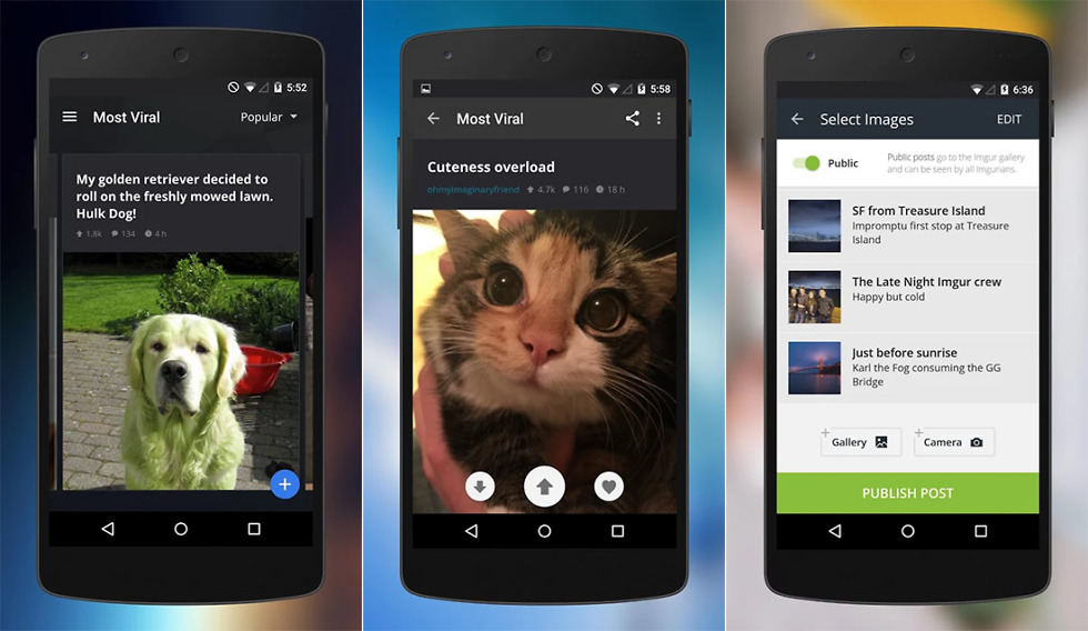 Imgur Android App Goes “Native,” Gets Redesigned Gallery and Improved