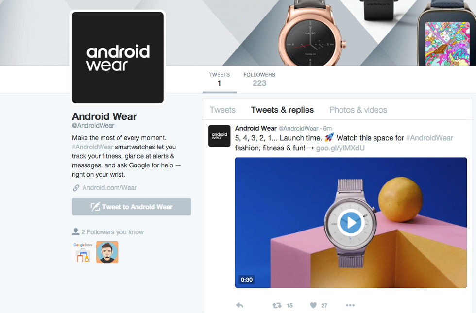 android wear twitter