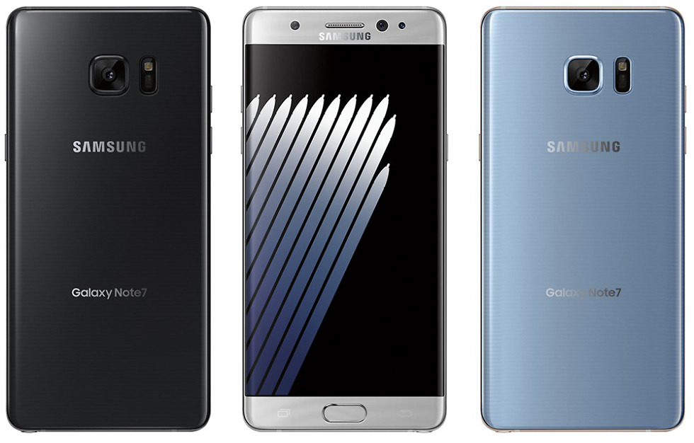 galaxy note 7 colors