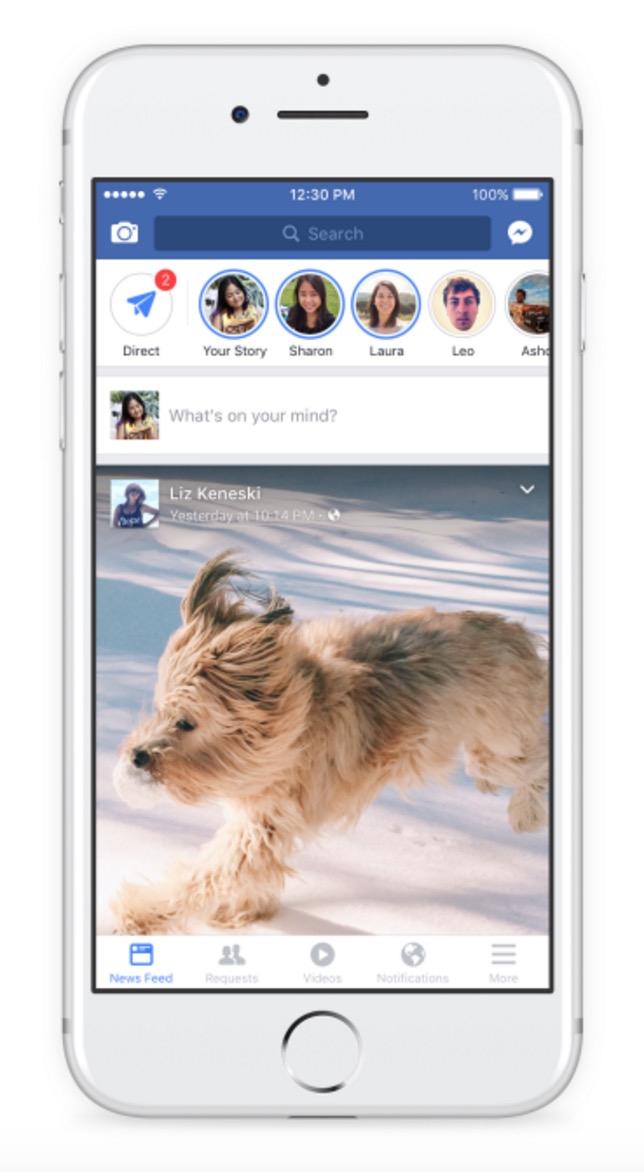 Facebook App Gains In-App Camera With Effects, Facebook Stories Too ...