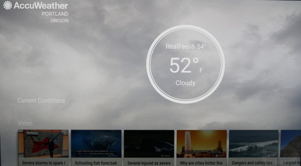 accuweather android tv