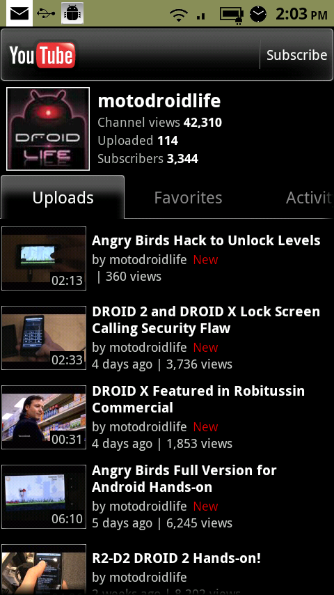 Youtube Hits Android Market as Stand Alone App – Droid Life