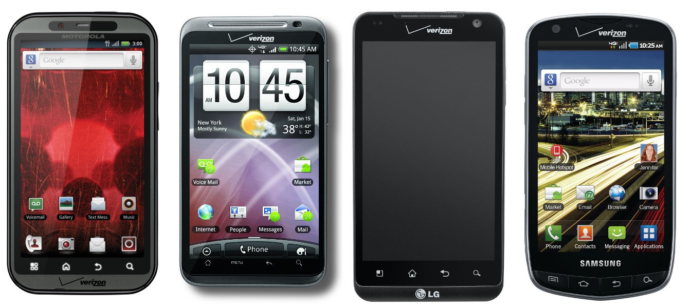 Chart Verizon 4G LTE Android Phone Lineup Droid Life