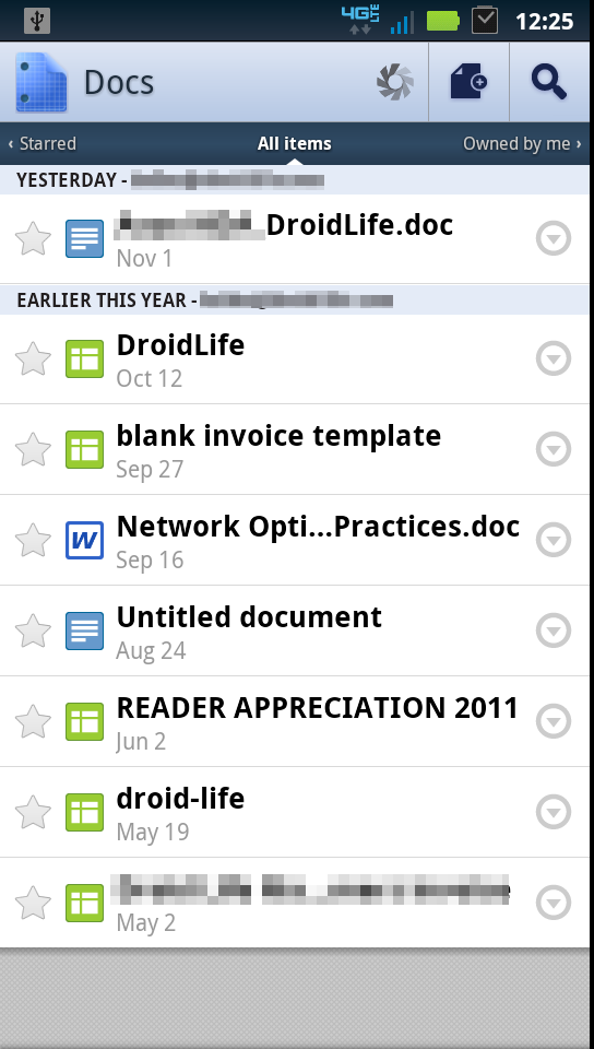 Google Reader and Docs Apps Receive ICS-inspired Makeovers