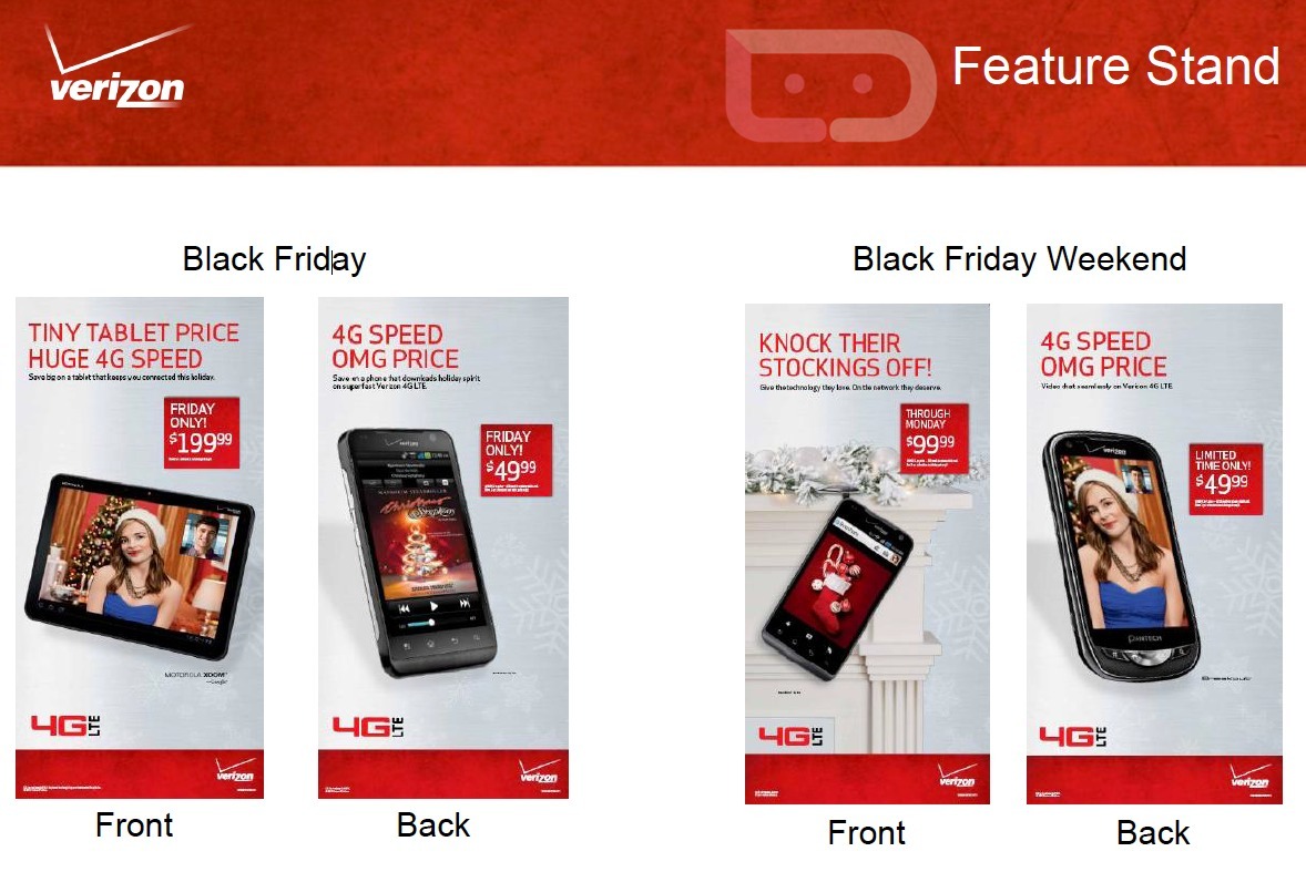 Verizon's Black Friday Deals XOOM for 199 and Free Red Incredible 2