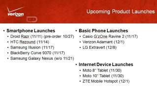 Verizon Roadmap Shows Galaxy Nexus Available Online Only 11/21, New XOOM 2 on 11/30?