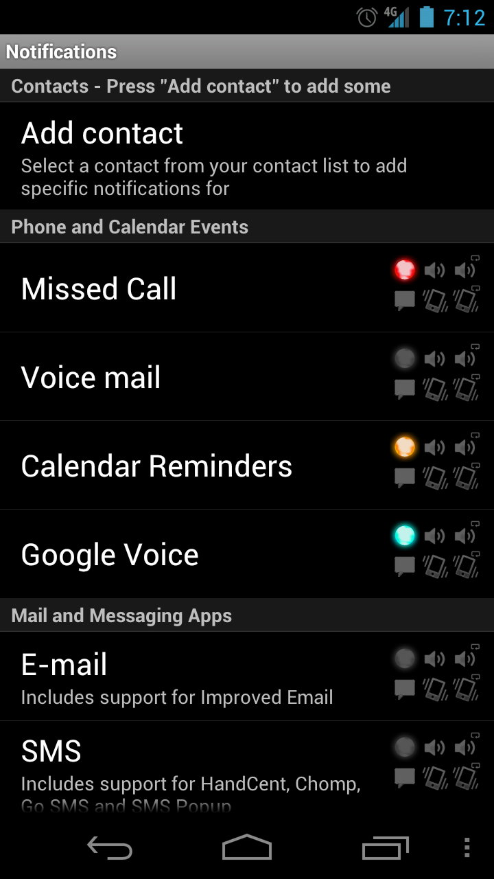 LED Notification Light App for the Galaxy Nexus is Called Light Flow