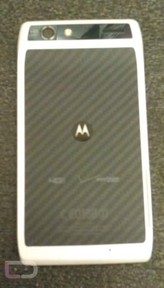 White DROID RAZR Poses for its First Photo Shoot