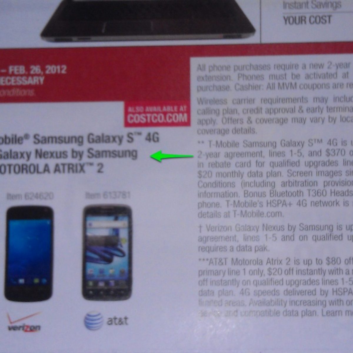 Costco To Offer 50 Discount On Galaxy Nexus From February 2 Through February 26