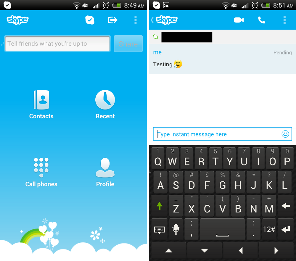 skype on android