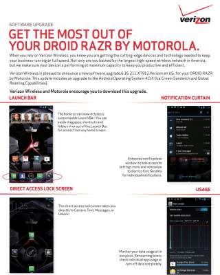 DROID RAZR and RAZR MAXX Ice Cream Sandwich Update Build 6.16.211 Approved by Verizon, It’s Update Time!