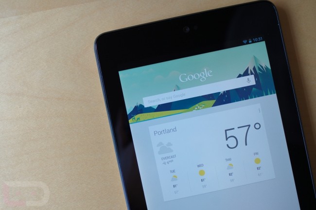 nexus 7 google now