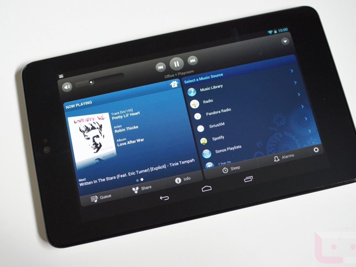 Sonos for Receives Update, Optimized Tablet