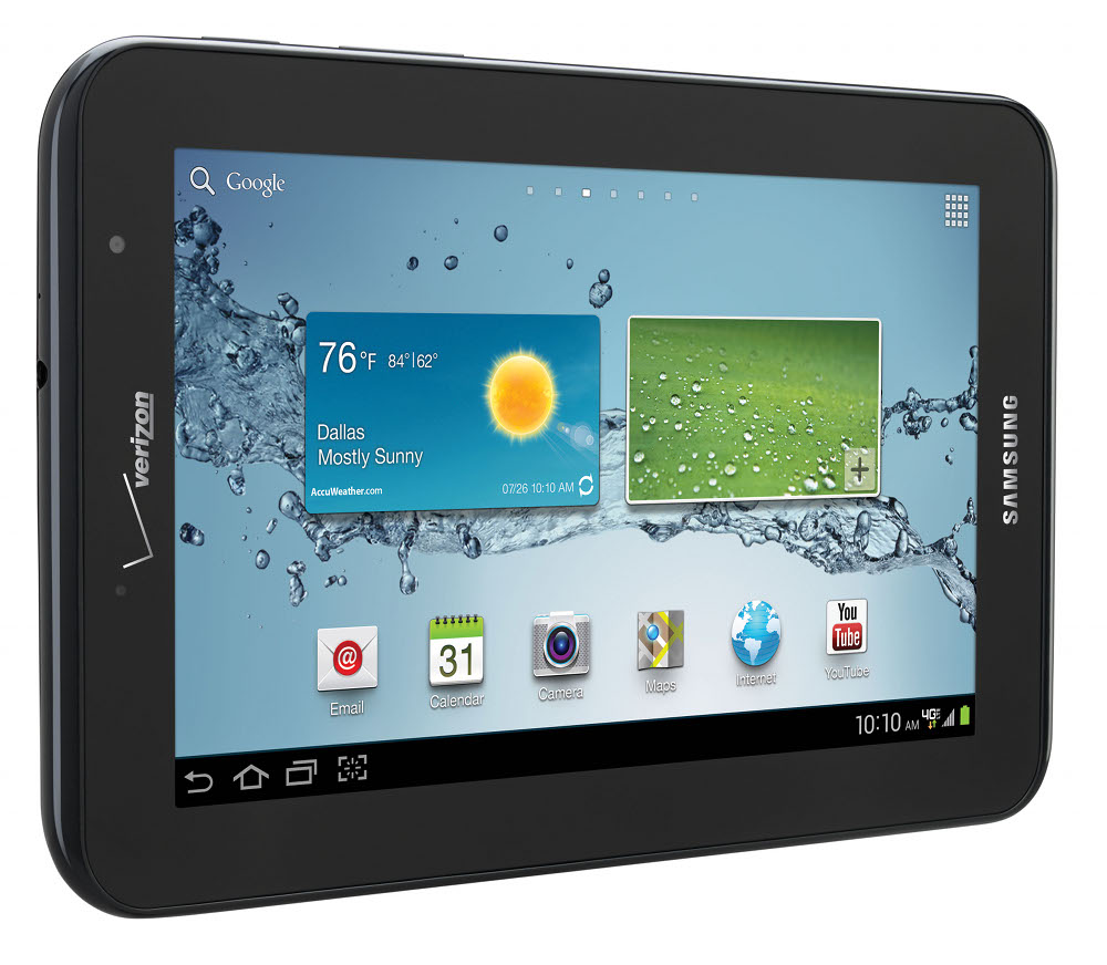 Verizon Adds Samsung Galaxy Tab 2 7.0 to Tablet Lineup, Available