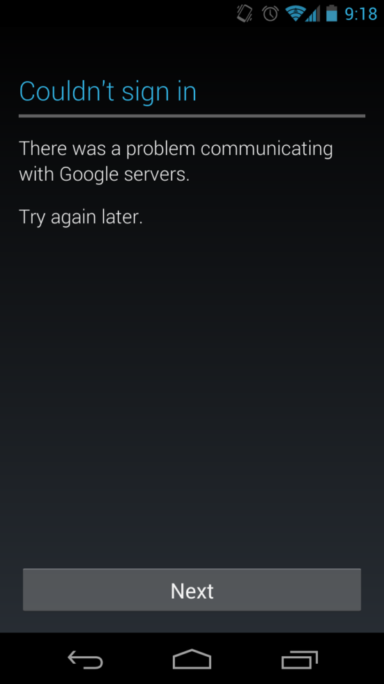 Google Now Servers Apparently Down, That Means Only Jelly Bean Users