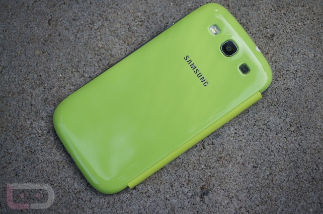 galaxy s3 green flip cover