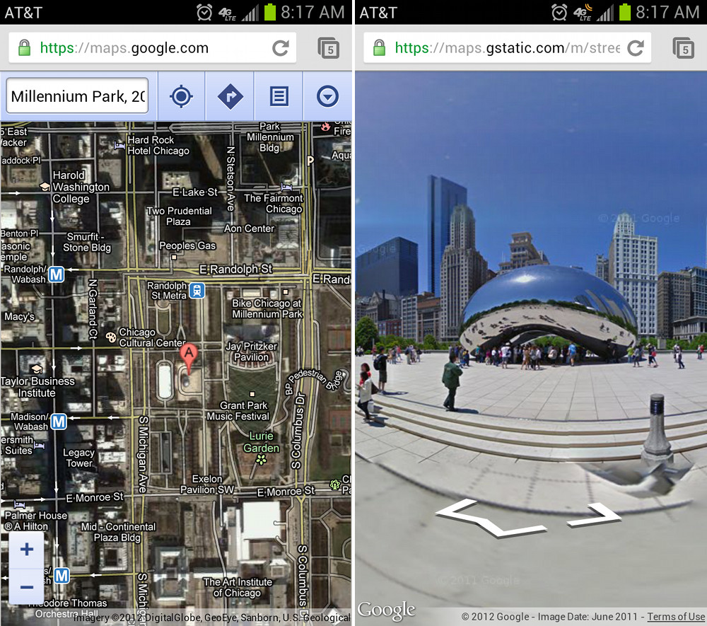 Google Adds Street View to Maps on Mobile Browsers, I ...