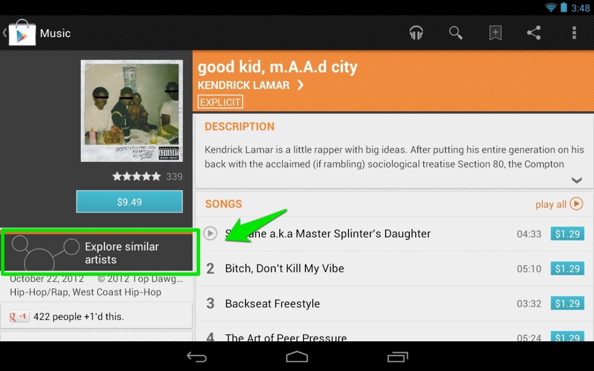Google S Music Explorer Goes Live In The Play Store A Visually