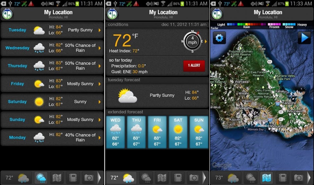 weatherbug updates