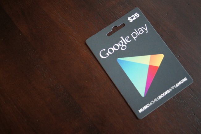 google play gift card