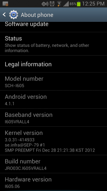 galaxy note 2 update