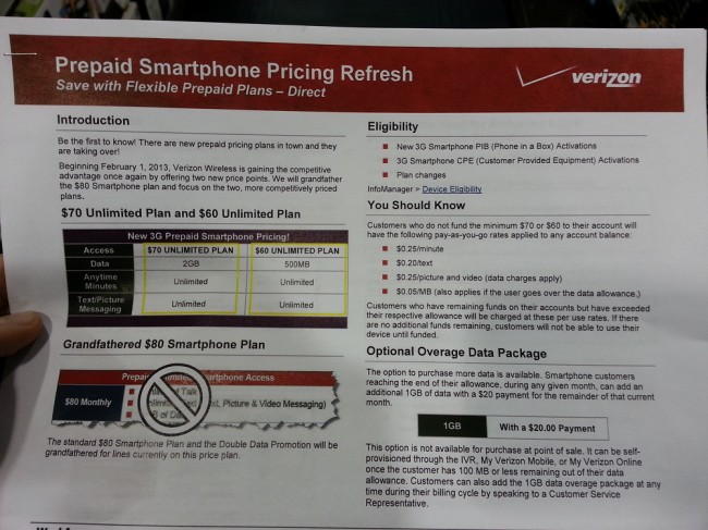 new verizon prepaid plans