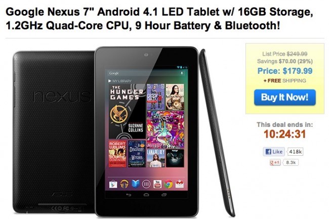 1saleaday nexus7