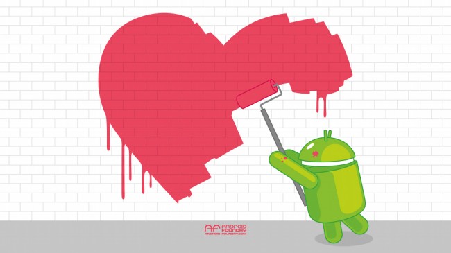 android valentines wall