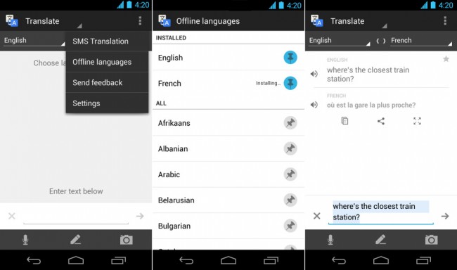 translate offline