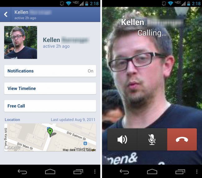 Facebook VoIP