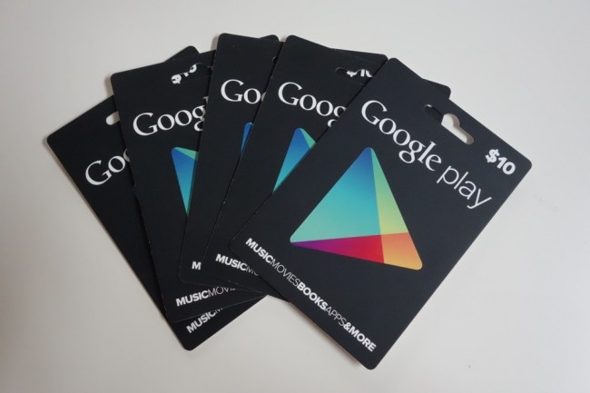 google play gift cards