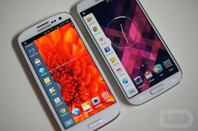 galaxy s3 vs galaxy s4