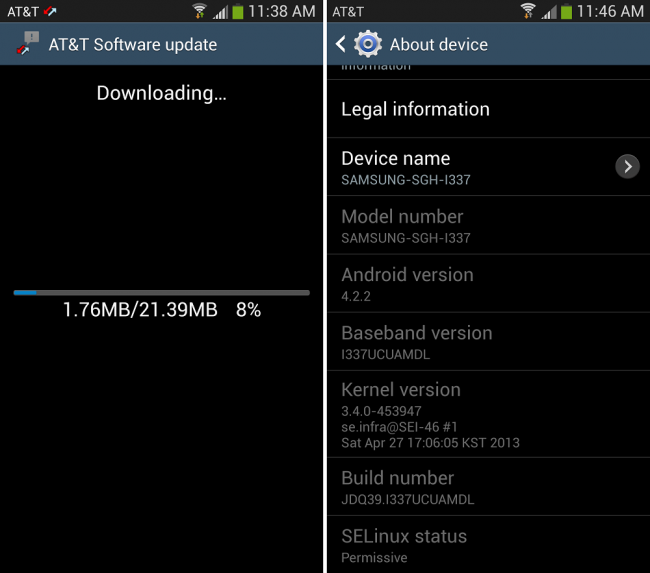 Galaxy S4 Update 2