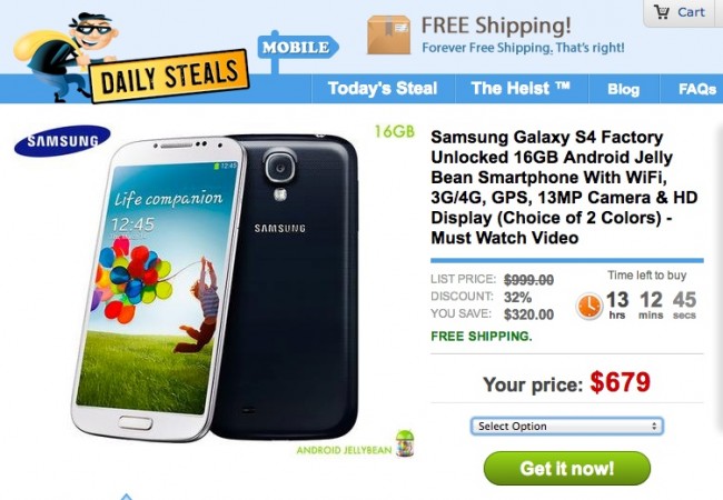 galaxy s4 deal