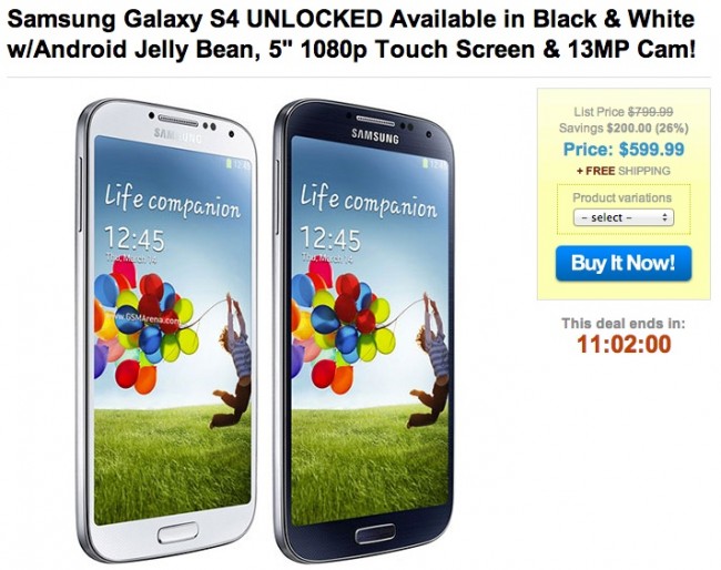 galaxy s4 deal