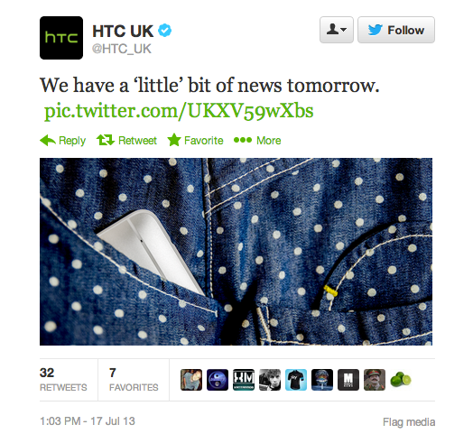HTC Twitter One Mini