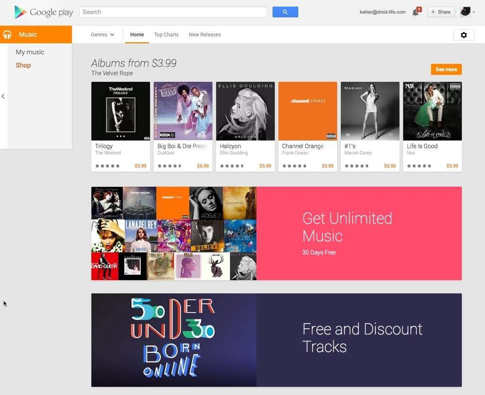 New Google Play Web Store Now Live!