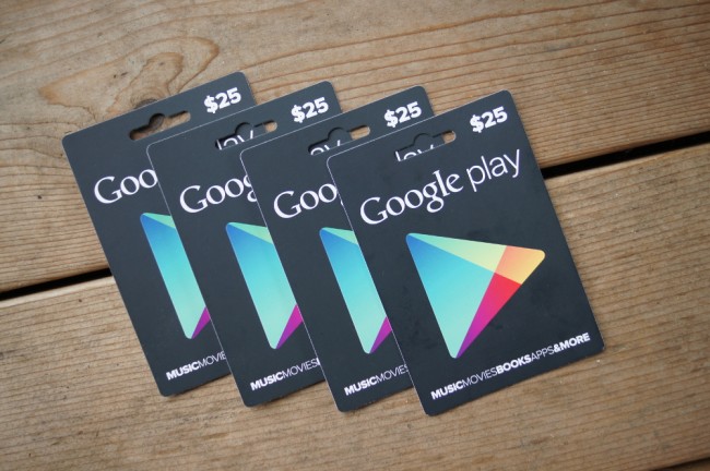 google play gift cards