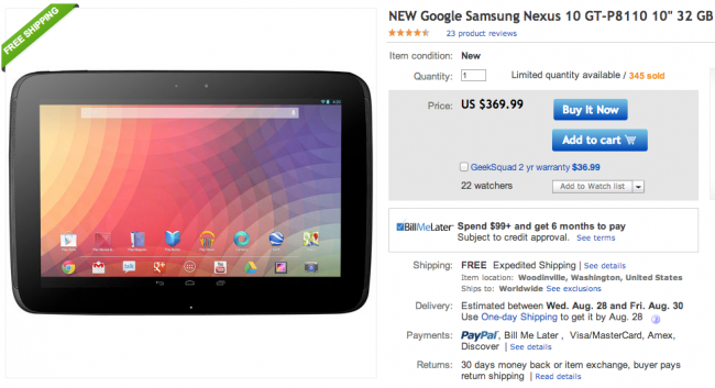 Nexus 10