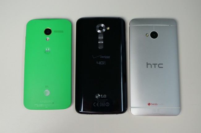 LG G2 MOTO X HTC ONE